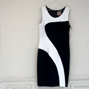 Nue Women’s black & white dress. Size 14(fits more like 12)by Shani-NWT